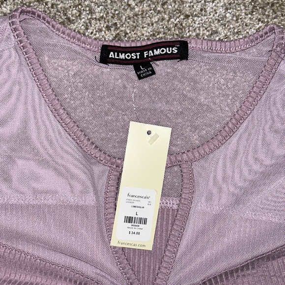 Mesh Knit Ruched Top - Picture 7 of 8